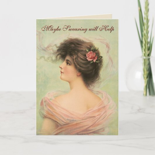 Misschien helpt vloeken, voelt leeg van binnen Ein Kaart (Voorkant)