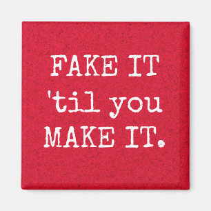 MISSCHIEN HET TOT JE HET Inspirerend Magnet MAAKT Magneet
