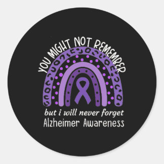Misschien ken je Heimerheimer's Awareness Mo niet Ronde Sticker
