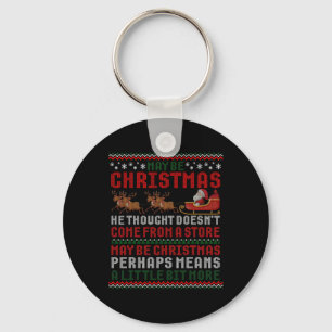 Misschien komt Kerstgedachte niet uit een winkel Sleutelhanger