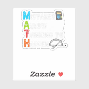 MISSCHIEN MAKEN Denkbare Wiskunde Sticker