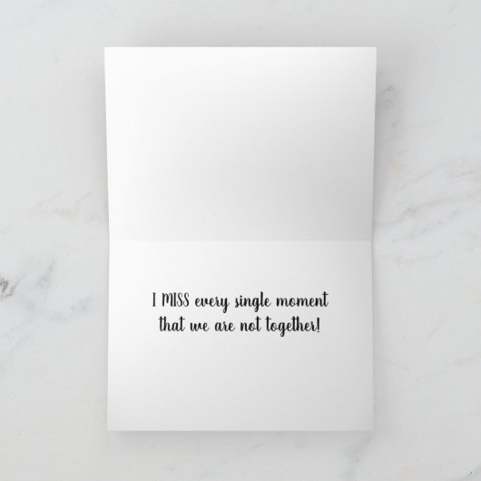 "MISSCHIEN MIJN MOMENTEN MET U!" AFWIJKING VAN HET KAART (Binnen)