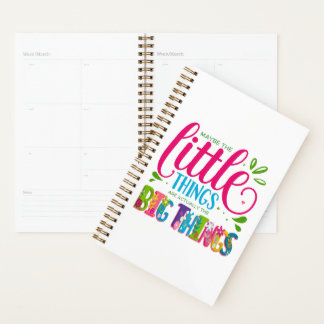 Misschien zijn de Kleine Dingen Eigenlijk het Grot Planner