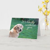 Missend u Wenskaart Kaart (Gele Bloem)