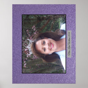 Misser America USA Douane schittert het Portret Poster