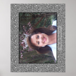 Misser America USA Douane schittert het Portret Poster