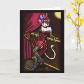 Misser Kitty Wenskaart Kaart (Gele Bloem)