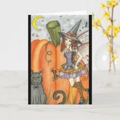 Misser October - de KAART van Halloween (Gele Bloem)