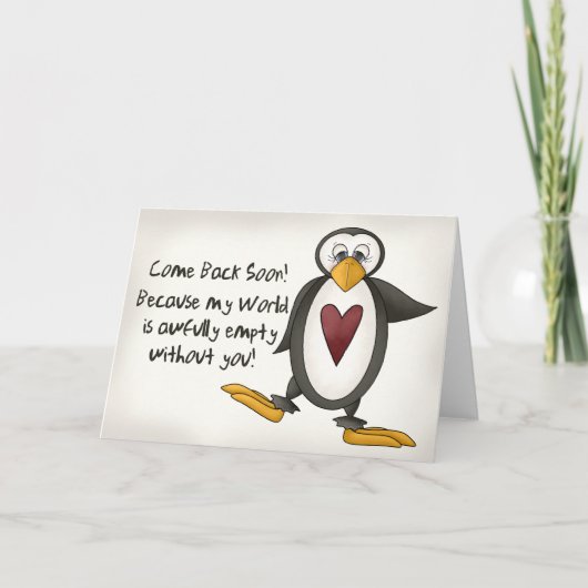 Misser You Penguin Kaart (Voorkant)