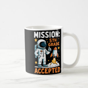 Missie 5e klas toegelaten astronaut terug naar sch koffiemok