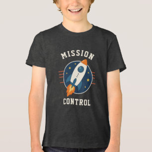 Missie Controle Raket Ruimte Avontuur Tri-Blend Shirt