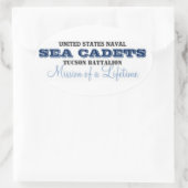 Missie van een leven lang ovale sticker (Tas)