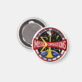 Missiecontrole van het bemande ruimtevaartcentrum magneet (Voorkant / Achterkant)