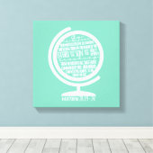 Missies Canvas: Grote Commissie op Wereldbol Canvas Afdruk (Insitu (Houten vloer))