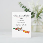 Missile-Doe - Funny Holiday Briefkaarten (Staand voorkant)