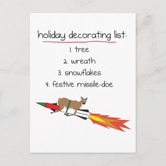 Missile-Doe - Funny Holiday Briefkaarten