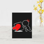 Missing Ece Heart Puzzle Couple Matching Valentine Kaart (Gele Bloem)