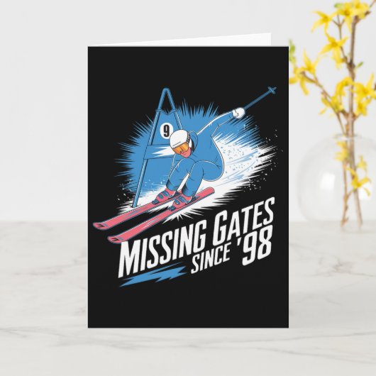 Missing Gates Since 98 Alpine Skiing Kaart (Gele Bloem)