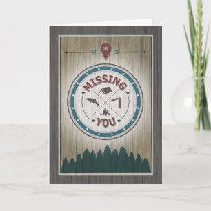 Missing You at Camp beroemd gemaakt door Rustic Wo Kaart