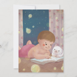 Missing You: Boy & Cat Illustratie Kaart