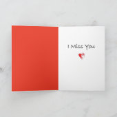 Missing You Hearts Kaart (Binnen)