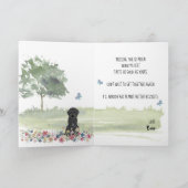 Missing You Lost Black Labradoodle Dog bij het raa Kaart (Binnen)