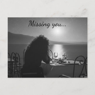 Missing you Postcard Briefkaart