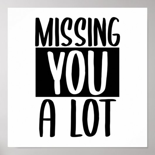 Missing you poster (Voorkant)