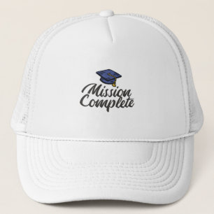 Mission afstuderen voltooid trucker pet