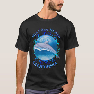 Mission Beach California Vakantie Dolfijn T-shirt
