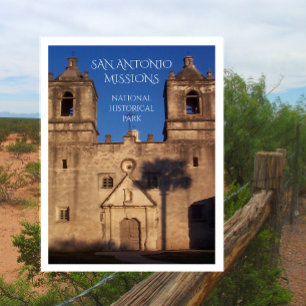 Mission Concepción Church San Antonio Missies NHP Briefkaart