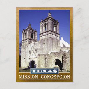 Mission Concepcition in San Antonio, Texas Briefkaart