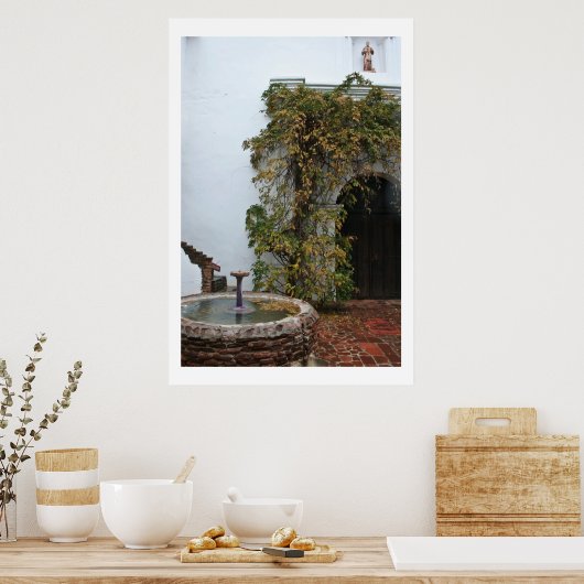 Mission Courtyard Poster (Keuken)