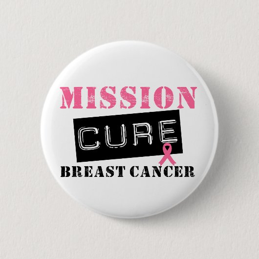 Mission Cure Breast Cancer Ronde Button 5,7 Cm (Voorkant)