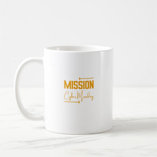 Mission Cyber lundi drôle Conception de la Mug (Gauche)