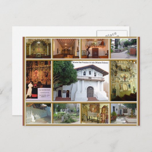 Mission Dolores Briefkaart (Voorkant / Achterkant)