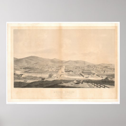 Mission Dolores, San Francisco 1860 (1097A) Poster (Voorkant)