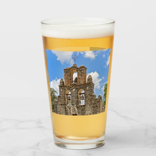 Mission Espada, San Antonio, Texas, Verre de bière (Devant (rempli))