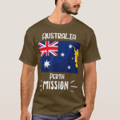 Mission Missionary Australia Perth Mormon LDS T-shirt (Voorkant)