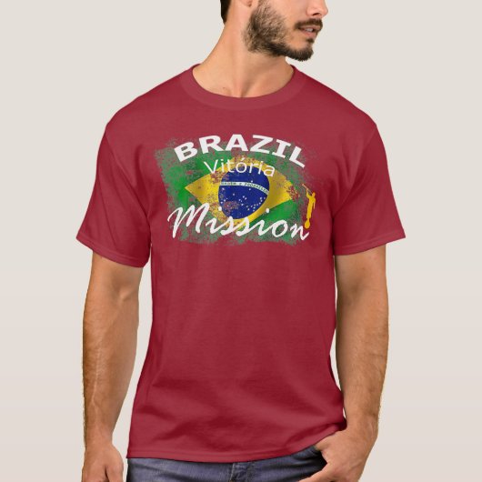 Mission Missionary Brazilië Vitoria Mormon LDS T-shirt (Voorkant)