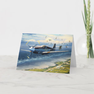 Mission Over Normandy by William S. Phillips Kaart