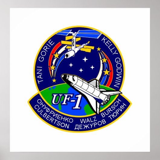 Mission Patch of NASA STS-108 Shuttle Poster (Voorkant)