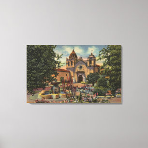 Mission San Carlos de Borromeo de Monterey Canvas Afdruk