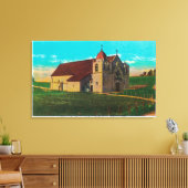 Mission San Carlos Del CarmeloCarmel, CA Canvas Afdruk (Insitu (Woonkamer))