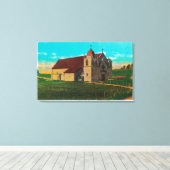 Mission San Carlos Del CarmeloCarmel, CA Canvas Afdruk (Insitu (Houten vloer))