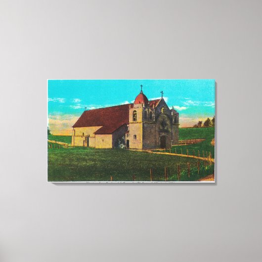 Mission San Carlos Del CarmeloCarmel, CA Canvas Afdruk (Voorkant)