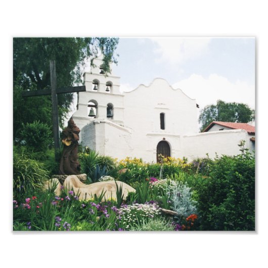 Mission San Diego de Alcala Foto Afdruk (Voorkant)