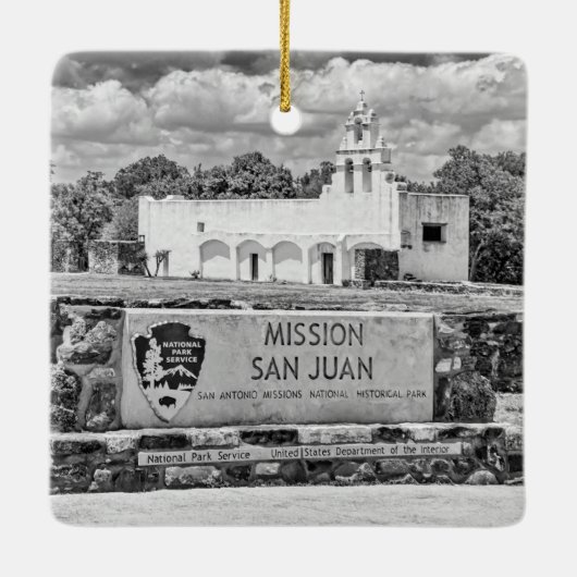 Mission San Juan 2, Keramisch Ornament (Achterkant)