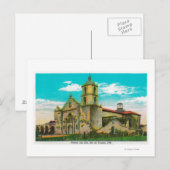 Mission San Luis, Rey de FranciaOceanside, CA Briefkaart (Voorkant / Achterkant)