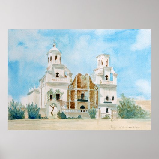 Mission San Xavier del Bac Poster (Voorkant)